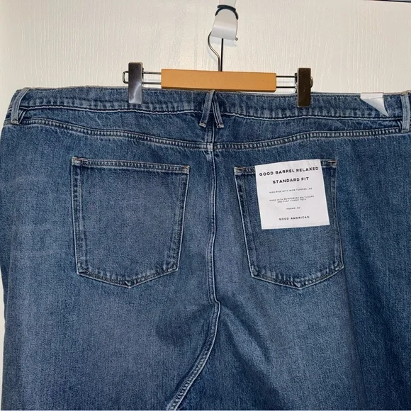 Good American Brand New Barrel Relaxed High Waisted Jeans - Picture 5 of 16